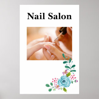 Póster Pósteres de Salón Barbería Salón de Uñas