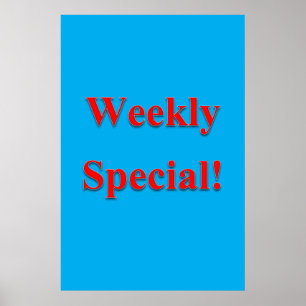 Póster Pósteres de Salón de Peluquería Oferta Semanal