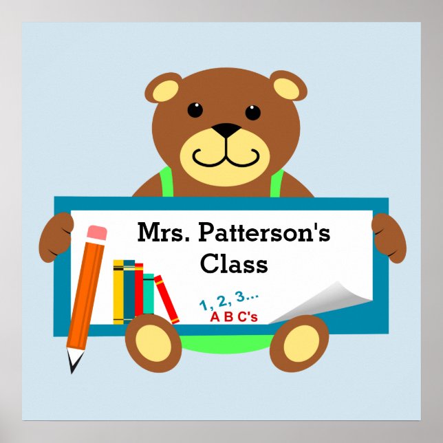 Póster Pósteres para Aula Escolar (Frente)