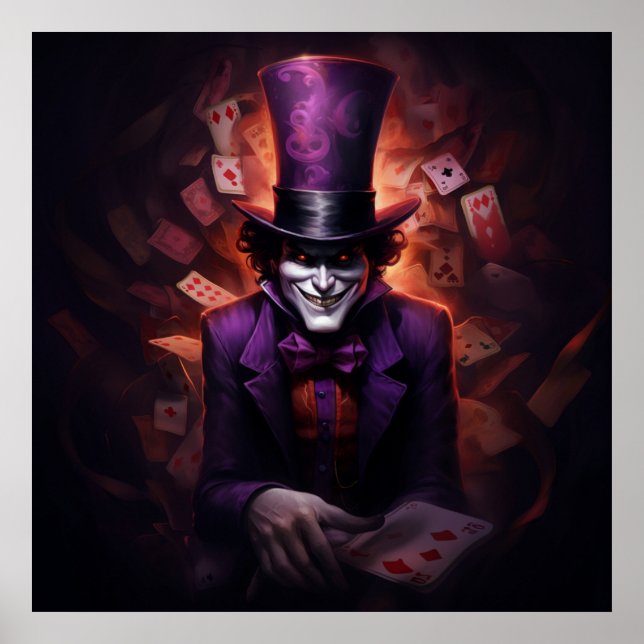Póster PosterLe Jeu de Cartes Fantastique avec le Joker (Frente)