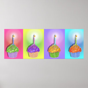 Póster Posters, carteles - Pasteles de cumpleaños
