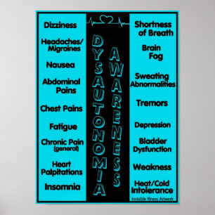 Póster POSTERS...DYSAUTONOMIA - Síntomas