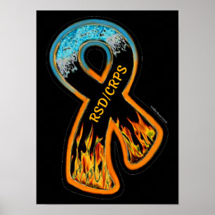 Póster POSTERS...RSD/CRPS - Cinta de fuego y hielo