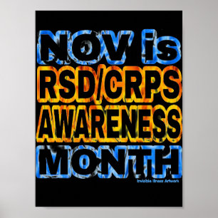 Póster POSTERS...RSD/CRPS - Naranja y azul
