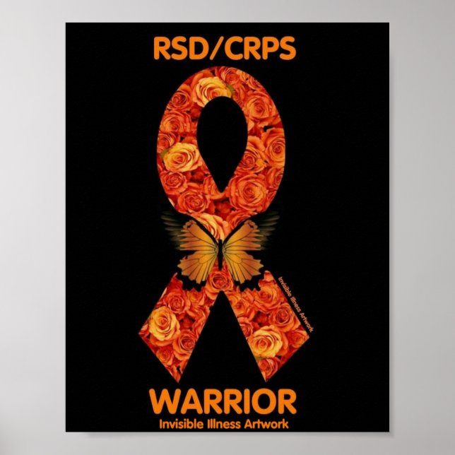 Póster POSTERS...RSD/CRPS - Rosas Naranjas (Frente)