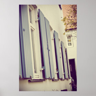 Póster Postigos azules