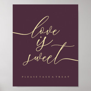 Póster Postre de amor de higo de medianoche es dulce toma