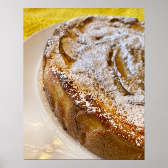 Póster Postre de Apple Torte (Frente)