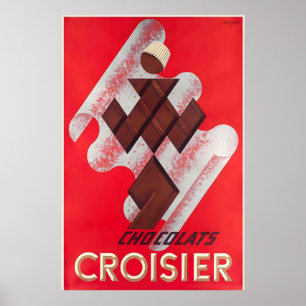 Póster Postres De Chocolate Dulces Bebidas Cocina Comida