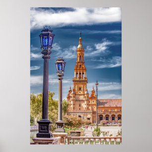 Póster Posts ligeros en la Plaza de España