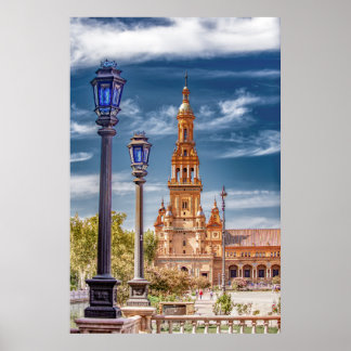 Póster Posts ligeros en la Plaza de España