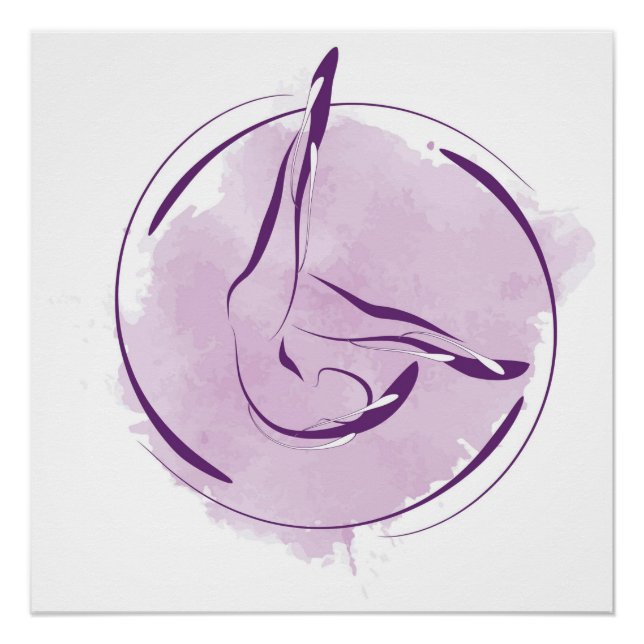 Póster postura de Pilates (Anverso)