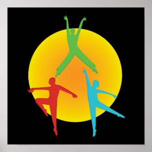 Póster Posturas de Baile