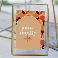 Pota-Totalmente Enamorado Rótulo Boda