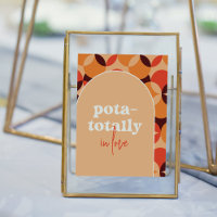 Pota-Totalmente Enamorado Rótulo Boda
