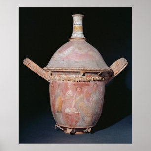 Póster Pote con una escena de las mujeres que se bañan