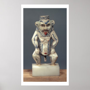 Póster Pote de Kohl, representando a dios egipcio Bes del