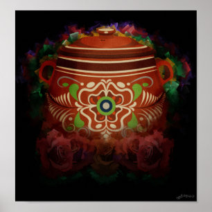 Póster Pote mexicano de la haba