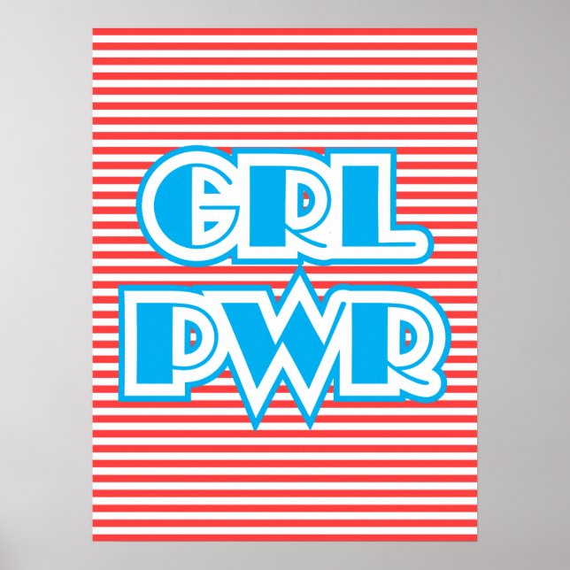 Póster Potencia chica, Grl Pwr, (Frente)