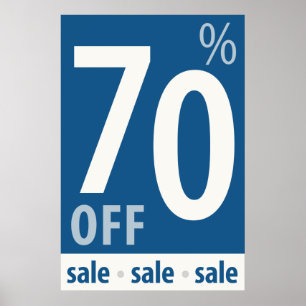 Póster Potente Rótulo 70% OFF VENTA - poster de ventas mi