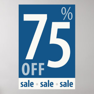 Póster Potente Rótulo 75% OFF VENTA - poster de ventas mi