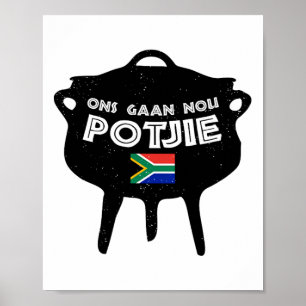 Póster Potjie Sudáfrica Potjiekos Stew Braai