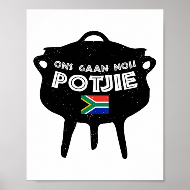 Póster Potjie Sudáfrica Potjiekos Stew Braai (Frente)