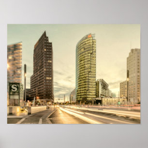 Póster Potsdamer Platz en Berlín, Alemania