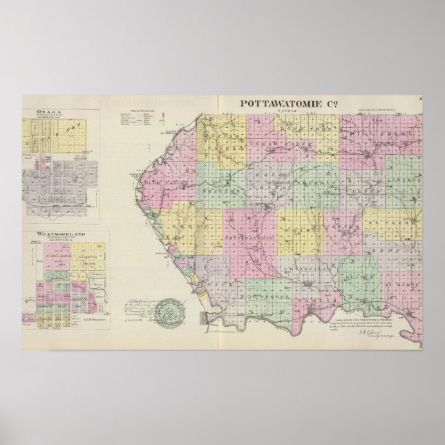 Póster Pottawatomie County, Kansas 2 (Frente)
