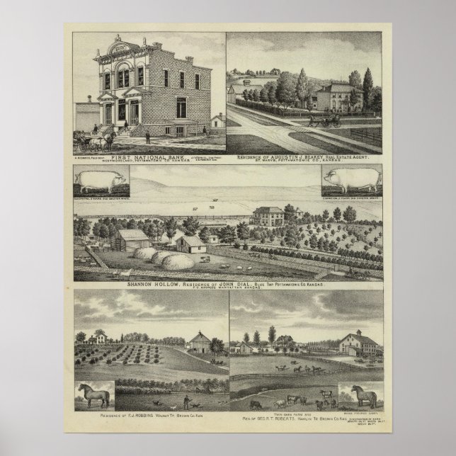 Póster Pottawatomie, Kansas (Frente)