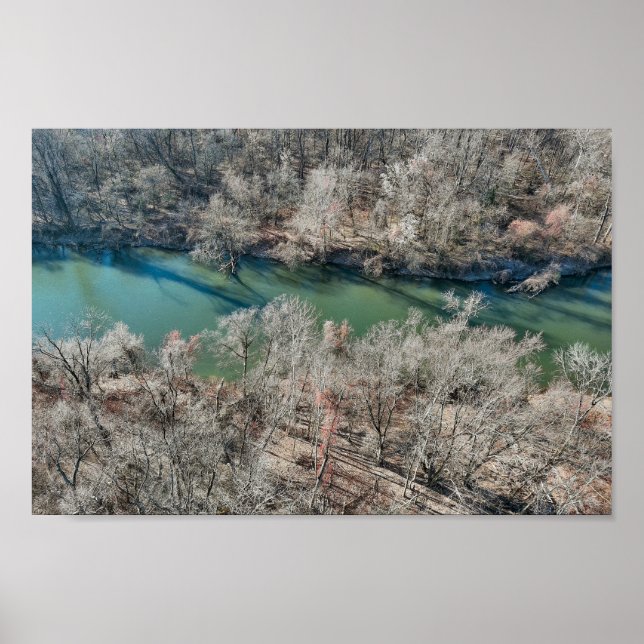 Póster Pottstown Schuylkill River PA (Frente)