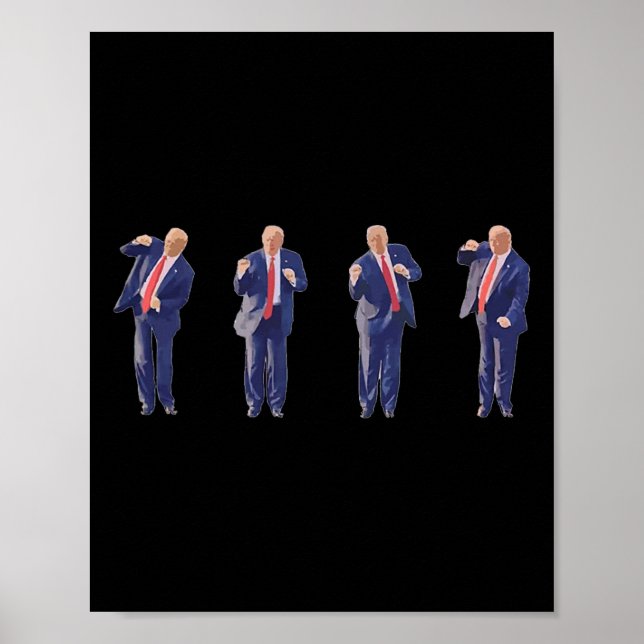 Póster Potus 45 Danza del presidente Donald Trump 47° Est (Frente)