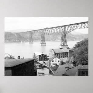Póster Poughkeepsie Bridge, 1904