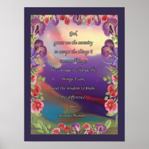 Póster Pour Art Serenity Prayer
