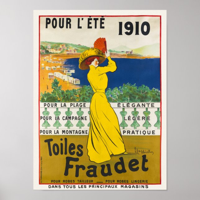 Póster Pour l'ete. Afiche de la época de los niños de 191 (Frente)