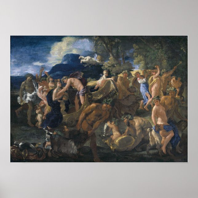 Póster Poussin - Bacanal (Frente)