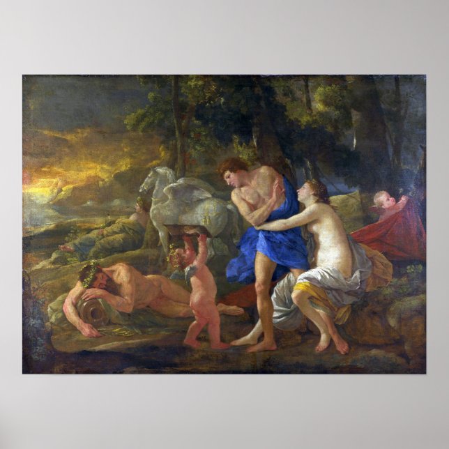 Póster Poussin - Cefalus Y Aurora (Frente)