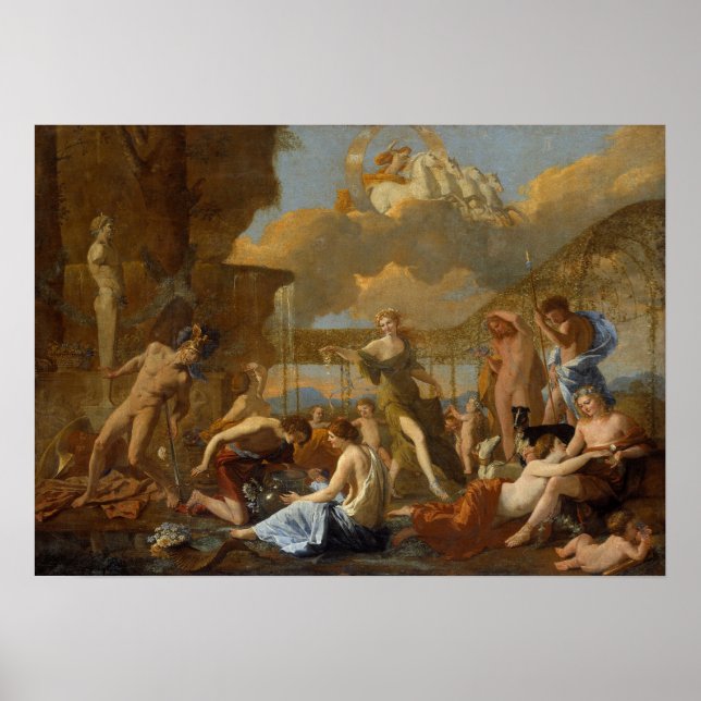 Póster Poussin - El imperio de la flora (Frente)