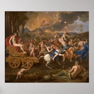 Póster Poussin - El triunfo de Bacchus