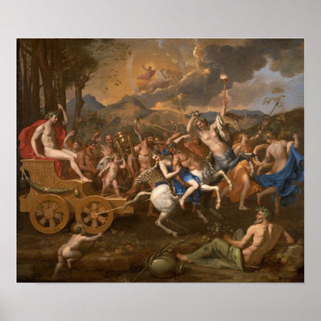 Póster Poussin - El triunfo de Bacchus (Frente)