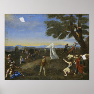 Póster Poussin - En La Decolación De Saint Denis