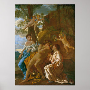 Póster Poussin - La Inspiración Del Poeta
