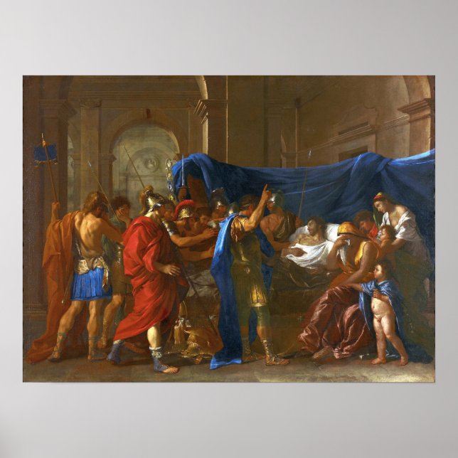 Póster Poussin - La Muerte De Germanicus (Frente)