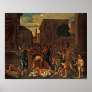 Póster Poussin - La Plaga De Los Filistines En Asdod