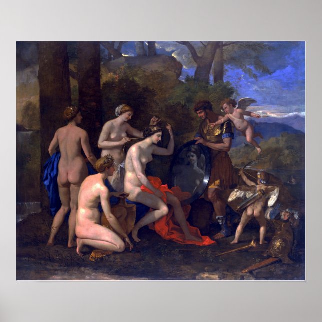 Póster Poussin - Marte Y Venus (Frente)