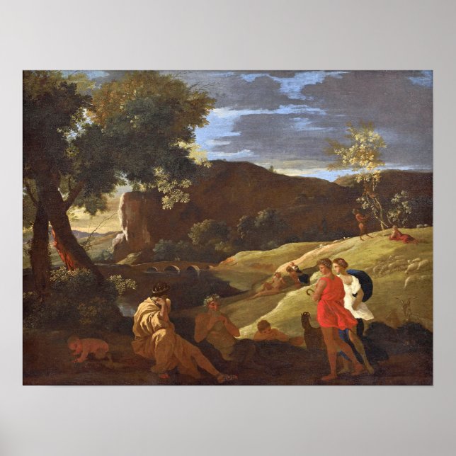 Póster Poussin - Midas Pan Y Pastores (Frente)