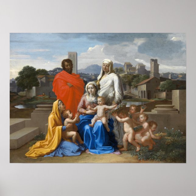 Póster Poussin - Sagrada Familia (Frente)