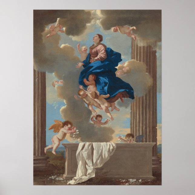 Póster Poussin - The Assumption Of The Virgin (Frente)