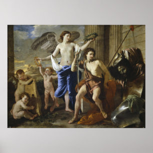 Póster Poussin - Triunfo De David