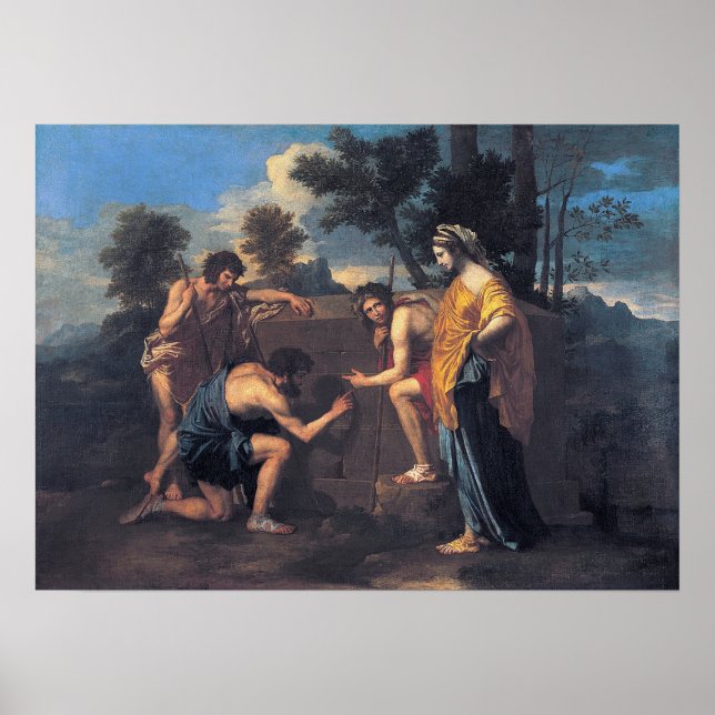 Póster Poussin - Y En Arcadia Ego (Frente)